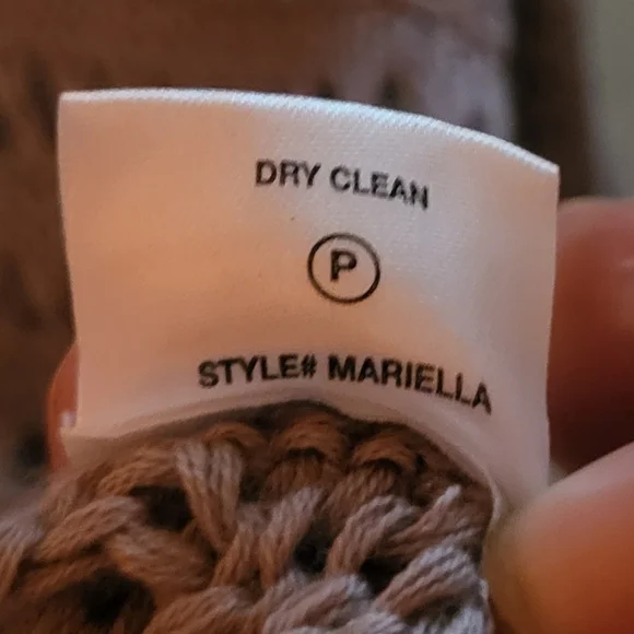 Sablyn Mariella Open Knit Cotton/Silk/Cashmere Blend Sweater Camel Sand Size XS - Picture 8 of 8